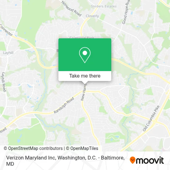 Verizon Maryland Inc map