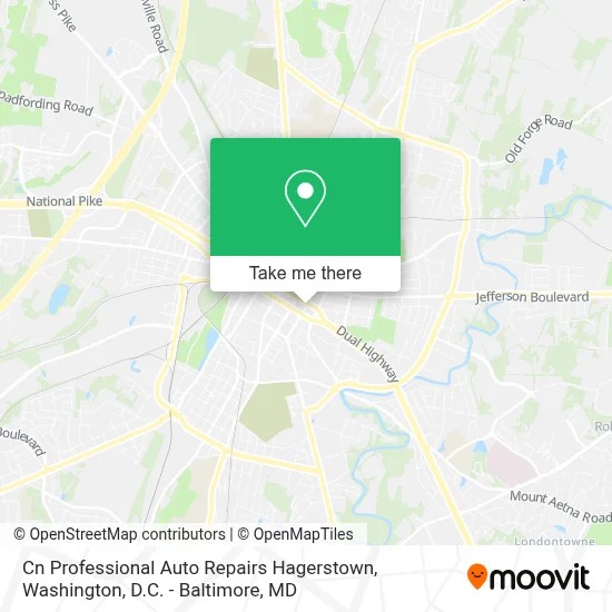 Cn Professional Auto Repairs Hagerstown map