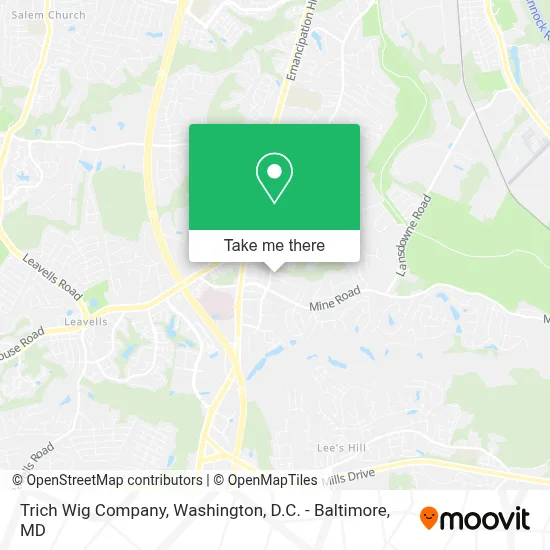 Trich Wig Company map