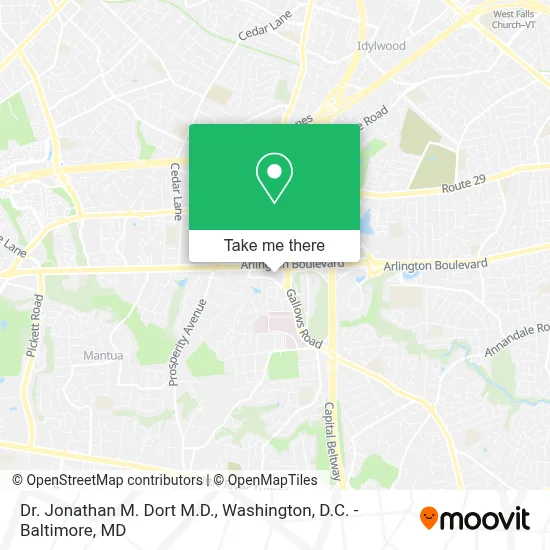 Dr. Jonathan M. Dort M.D. map