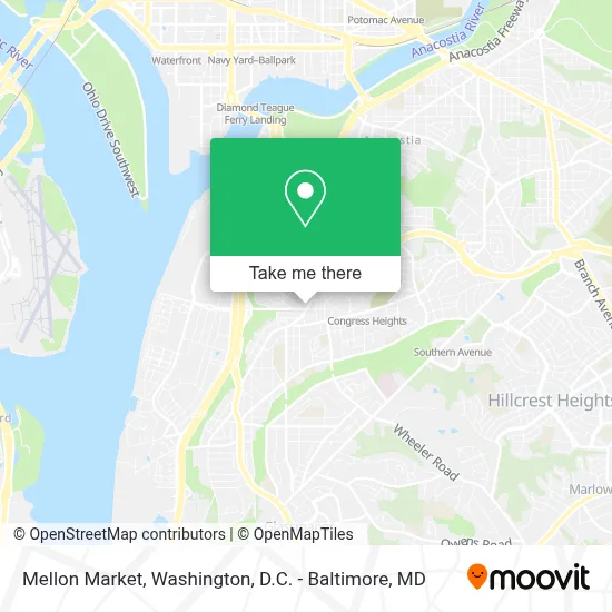 Mellon Market map