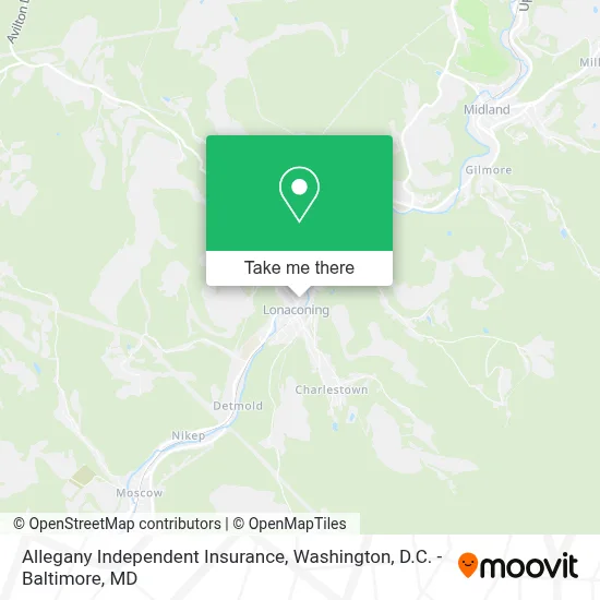 Allegany Independent Insurance map