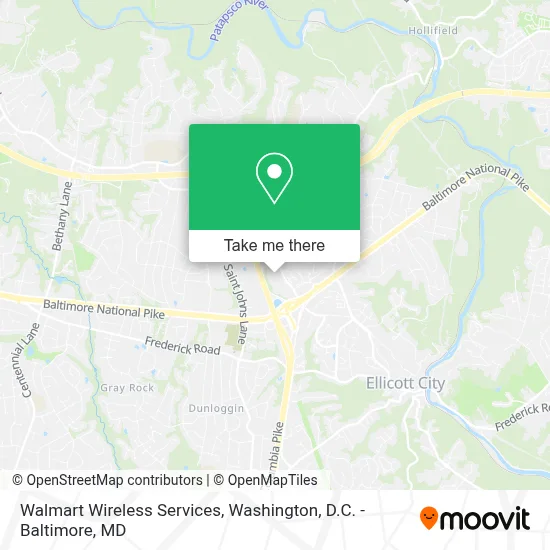 Walmart Wireless Services map