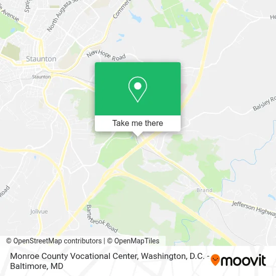 Monroe County Vocational Center map
