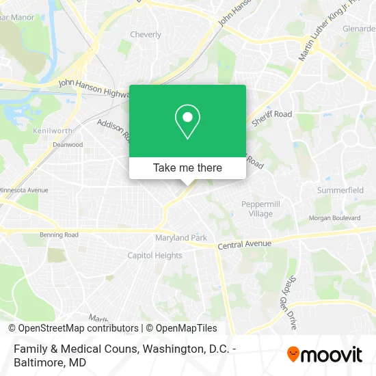 Family & Medical Couns map