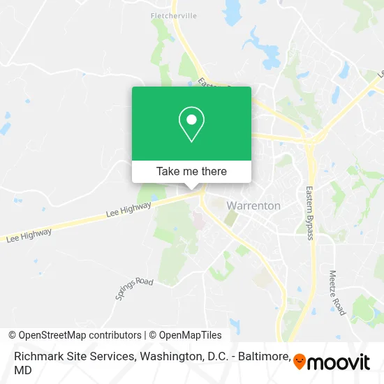 Richmark Site Services map