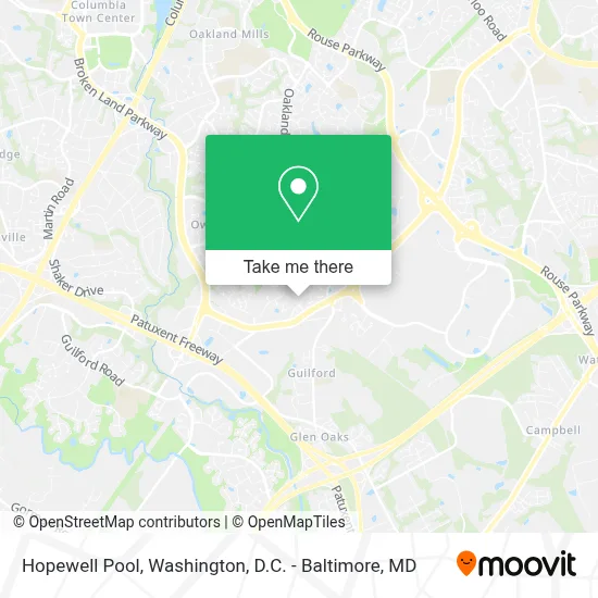 Hopewell Pool map