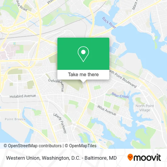 Western Union map