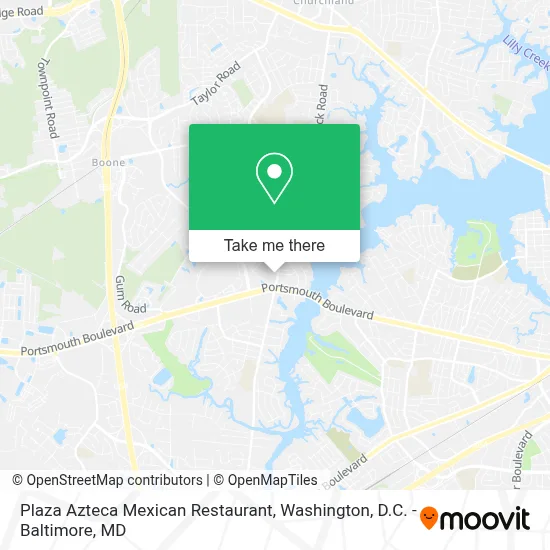 Plaza Azteca Mexican Restaurant map