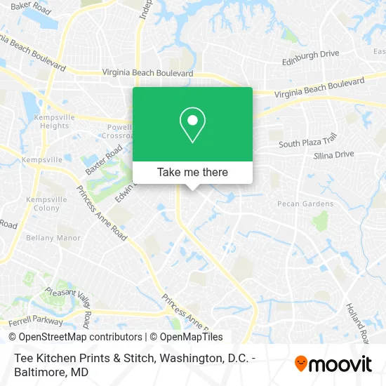 Tee Kitchen Prints & Stitch map