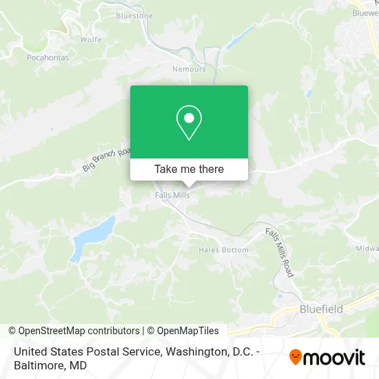 United States Postal Service map