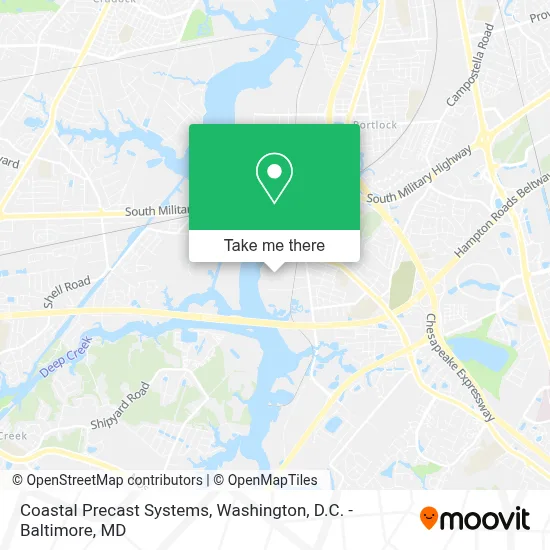 Coastal Precast Systems map