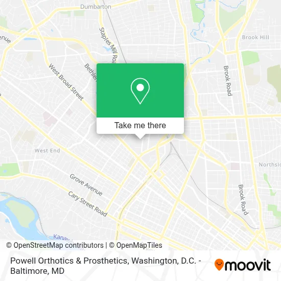 Powell Orthotics & Prosthetics map