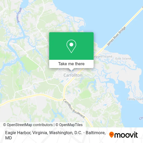 Eagle Harbor, Virginia map
