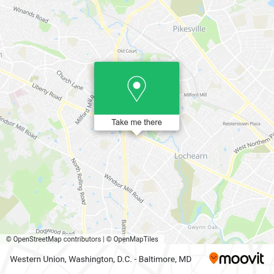 Western Union map