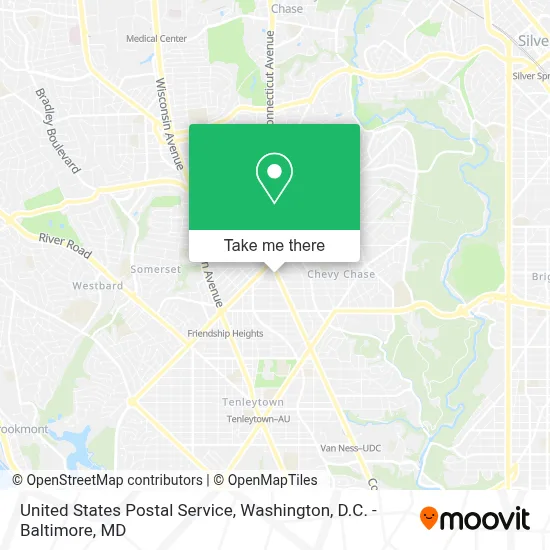United States Postal Service map