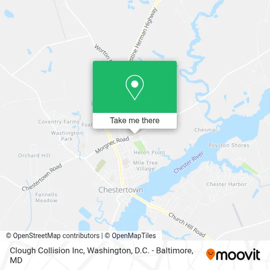 Clough Collision Inc map