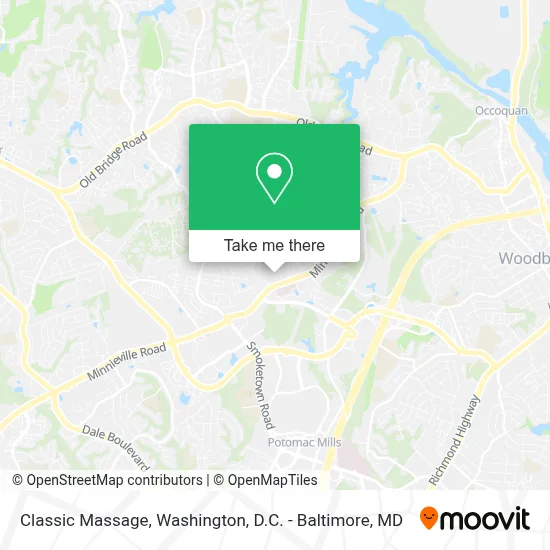 Classic Massage map