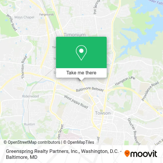Greenspring Realty Partners, Inc. map