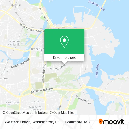 Western Union map