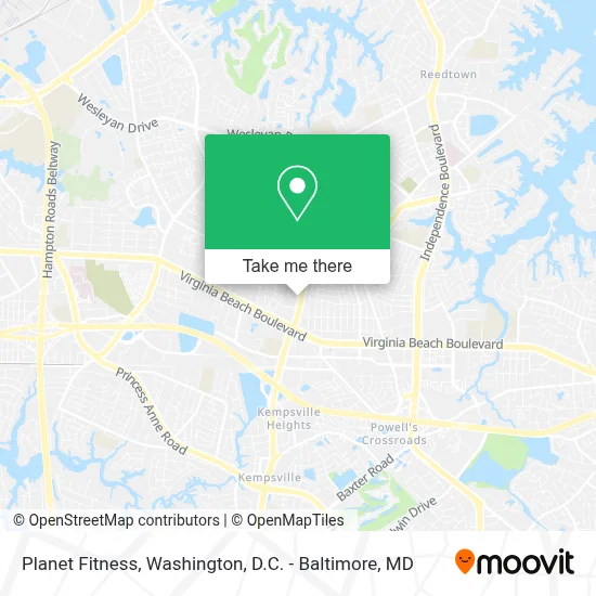 Planet Fitness map