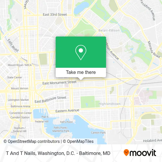 T And T Nails map