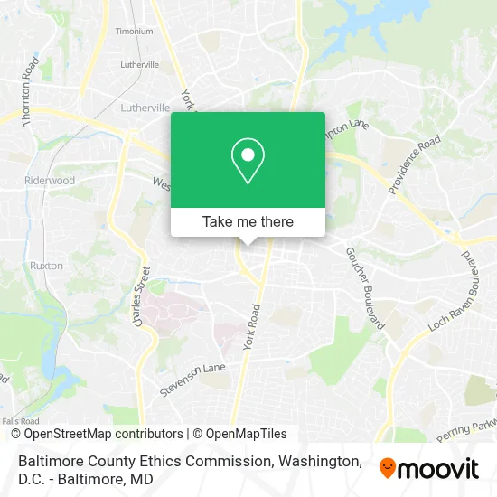Baltimore County Ethics Commission map