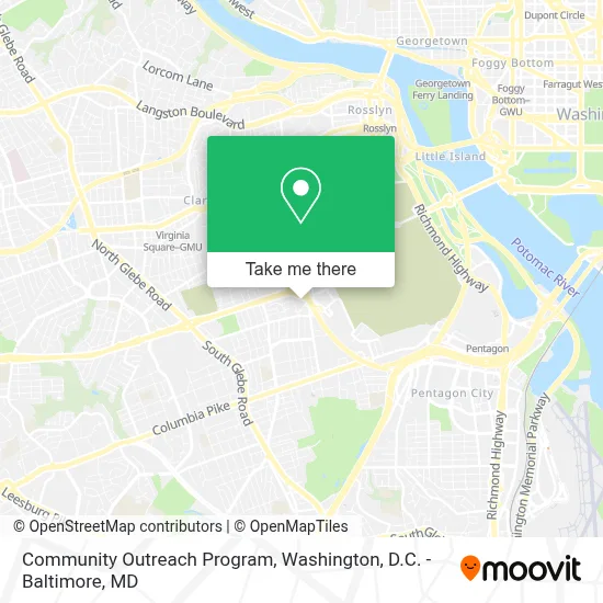 Community Outreach Program map