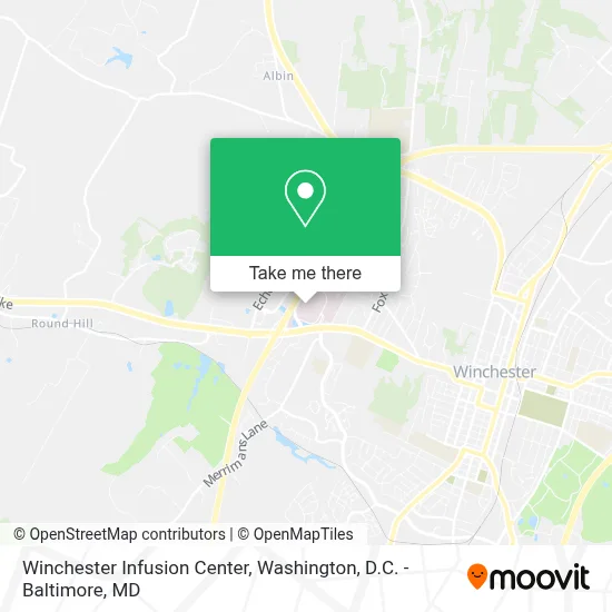 Winchester Infusion Center map