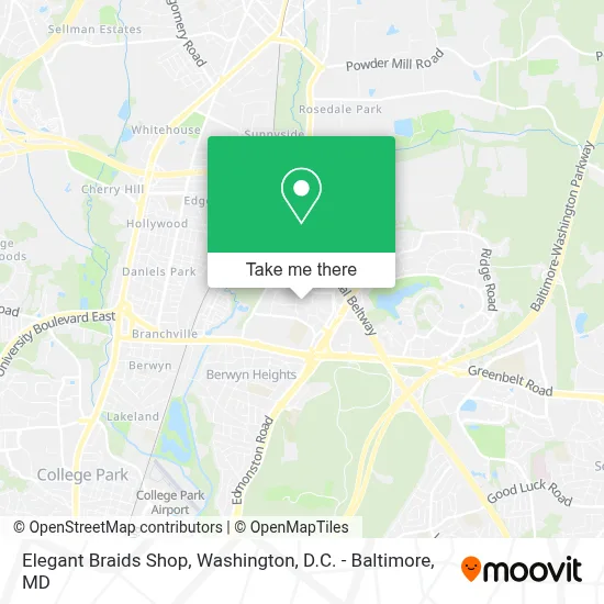 Elegant Braids Shop map