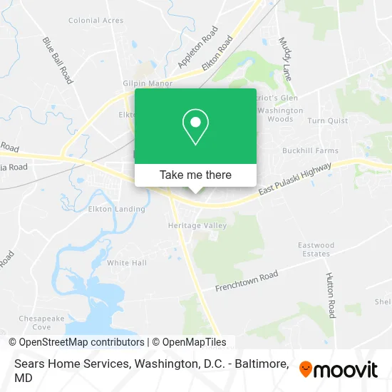 Sears Home Services map