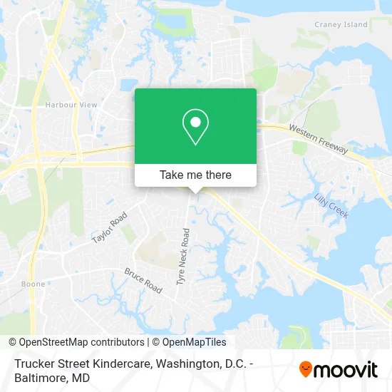 Trucker Street Kindercare map
