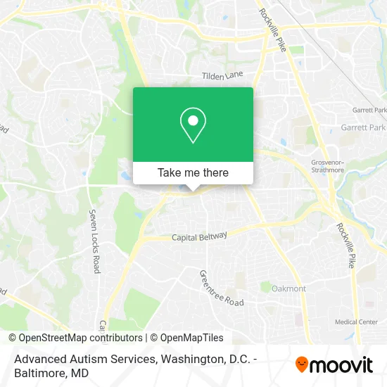 Advanced Autism Services map