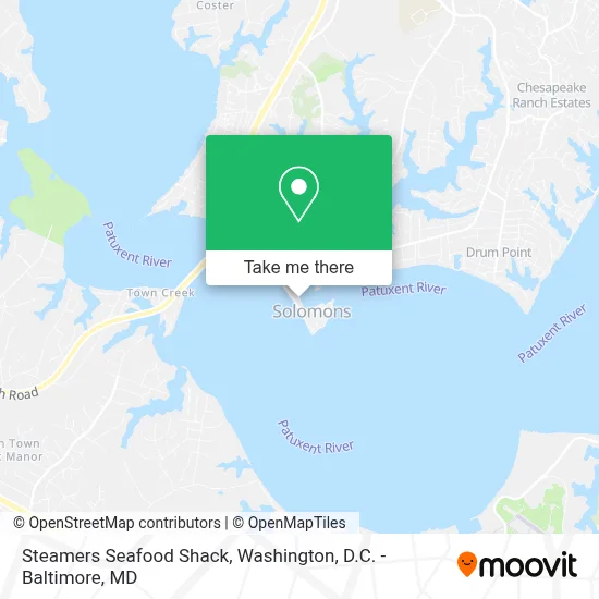 Steamers Seafood Shack map