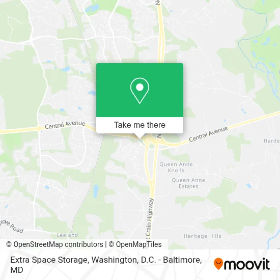 Extra Space Storage map