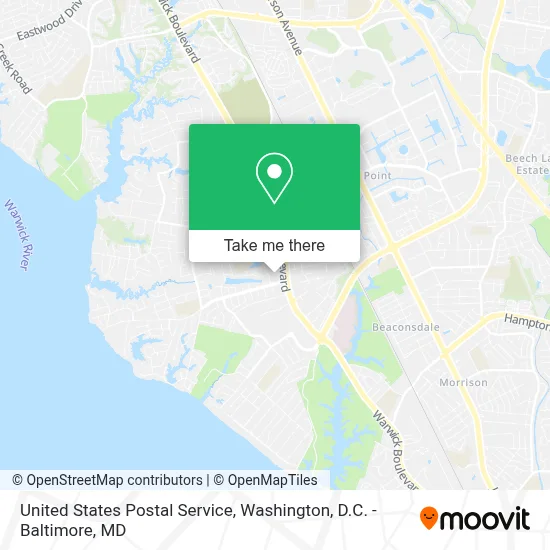 United States Postal Service map
