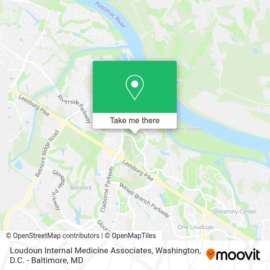 Loudoun Internal Medicine Associates map