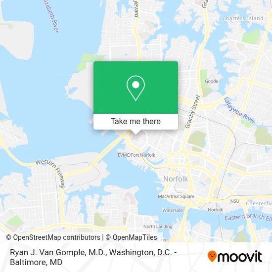 Ryan J. Van Gomple, M.D. map