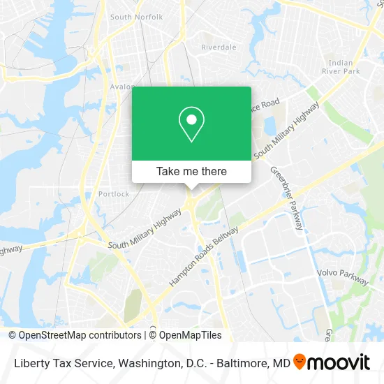 Liberty Tax Service map