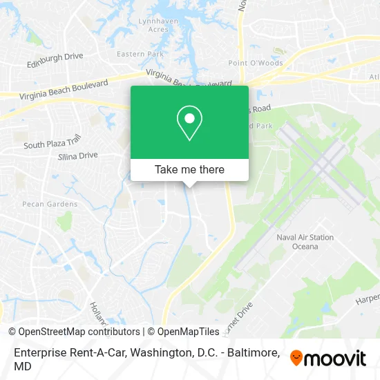 Enterprise Rent-A-Car map