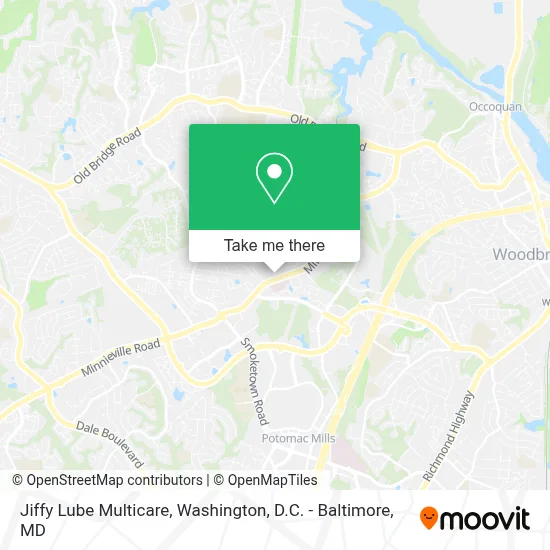 Jiffy Lube Multicare map