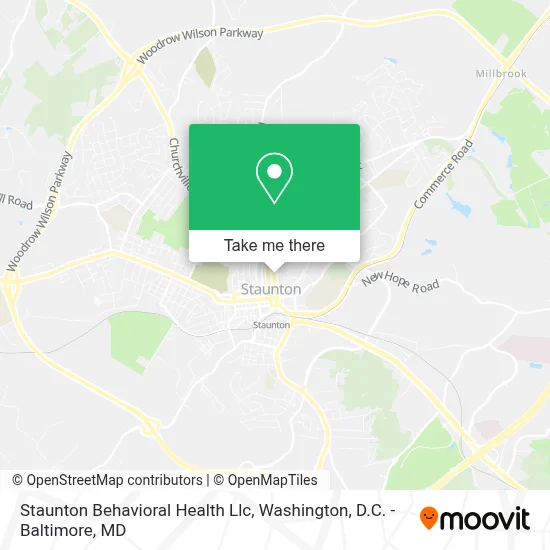 Staunton Behavioral Health Llc map