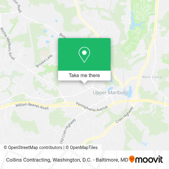 Collins Contracting map
