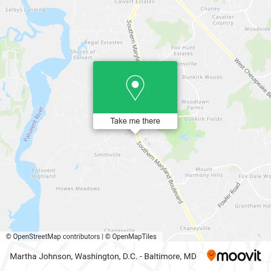 Martha Johnson map