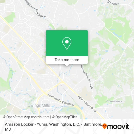 Amazon Locker - Yuma map