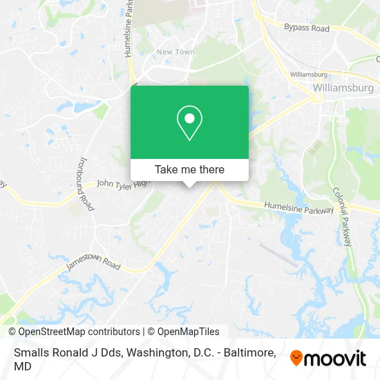 Smalls Ronald J Dds map