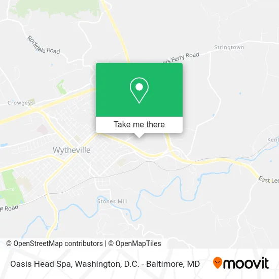 Oasis Head Spa map