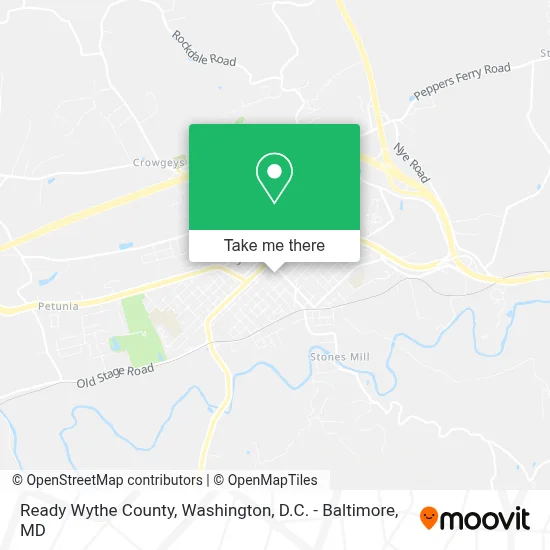 Ready Wythe County map