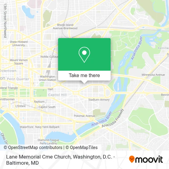 Lane Memorial Cme Church map