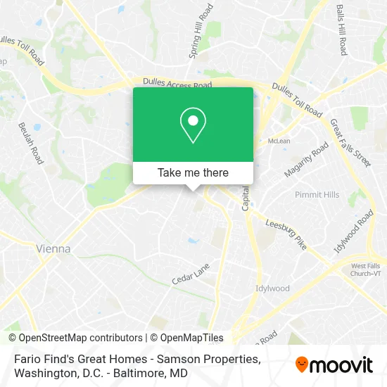 Fario Find's Great Homes - Samson Properties map